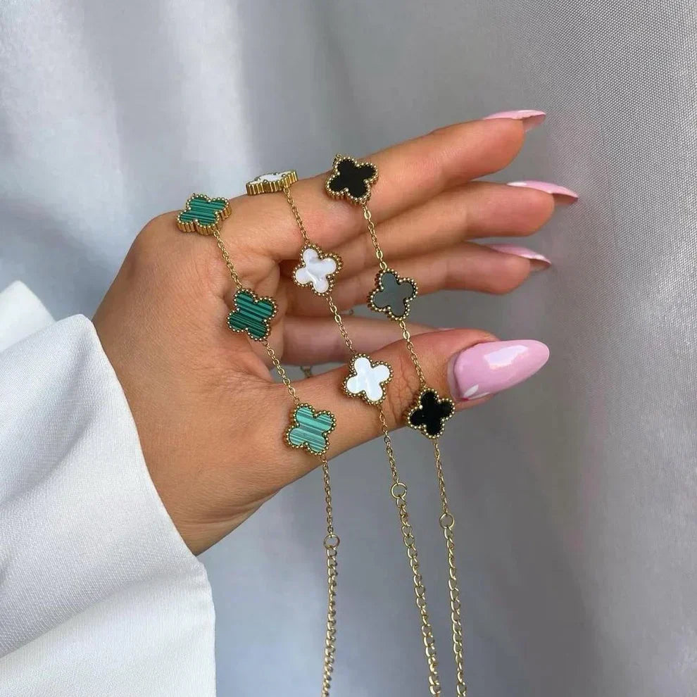 3-Piece Clover Bracelet Set