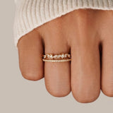 18K Gold Mia Crystal Ring