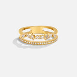 18K Gold Mia Crystal Ring