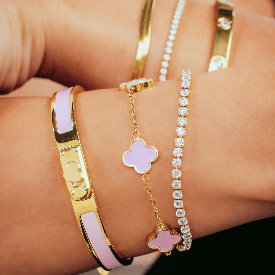 Baby Pink Armband Duo