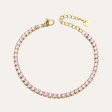Pink Tennis Armband