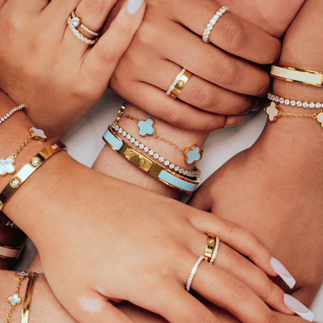 Türkis Clover Armband