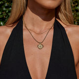 Celestial Gold Coin Necklace