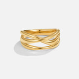 Entwined Maisie Gold Ring