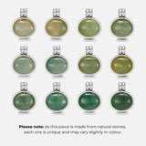 Liza Jade Pendant Silver Necklace