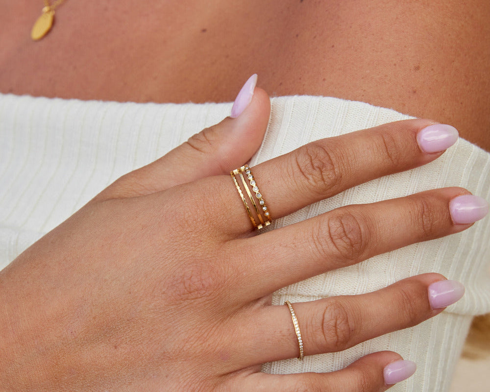 Layered Elowyn Crystal Ring