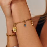 Mystic Blue Crystal Charm