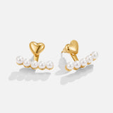 Pearl & Heart Romance Earrings