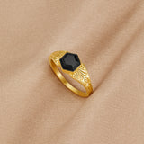 Phoenix Black Onyx Ring