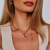 Pia Chain Link Charm Necklace