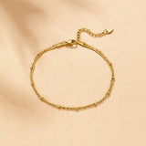 Pia Gold Layered Anklet