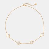 Lucky White Clover Kette