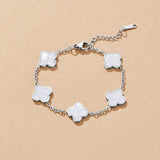 Silver Clover Bracelet