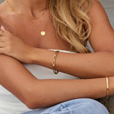 Sofia Crystal & Gold Bangle