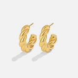Twisted Felicity Hoop Earrings