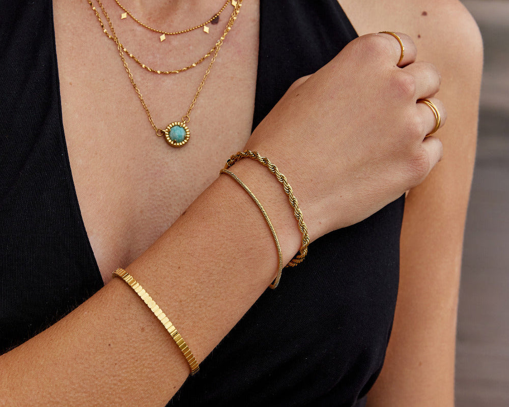 Twisted Leila Layered Bracelet