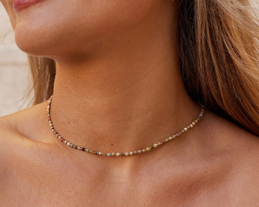 Alashan Stone Bead Necklace