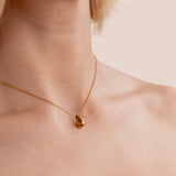 Amara Golden Teardrop Necklace