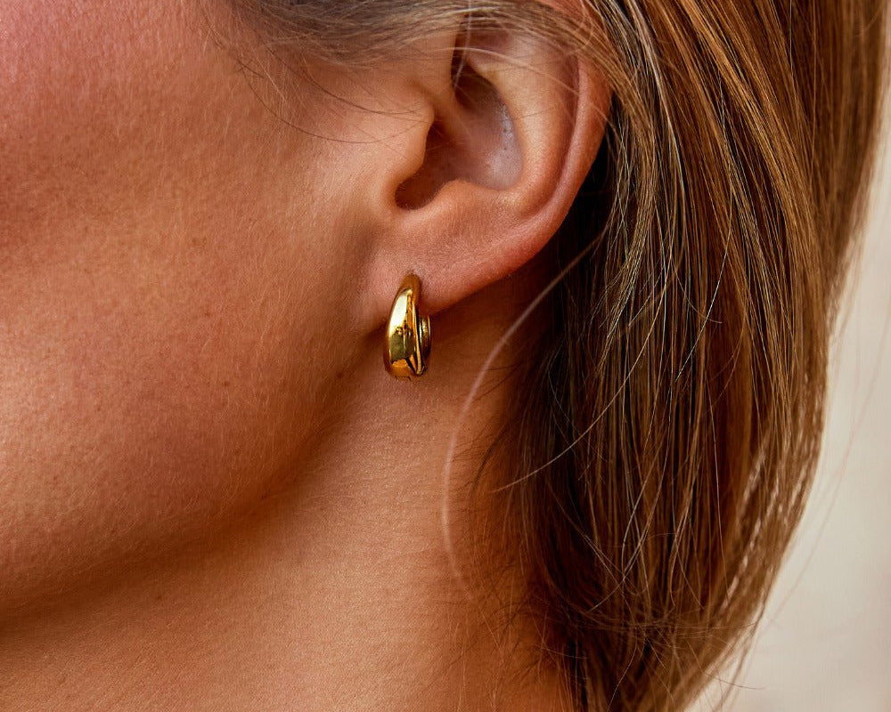Audrey Gold Hoop Earrings