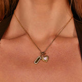 Blush Gold Heart Charm