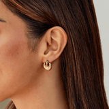 Bohemia Gold Tiger Eye Earrings