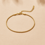 Calla Gold Twisted Chain Anklet
