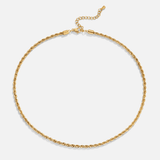 Calla Gold Twisted Chain Necklace