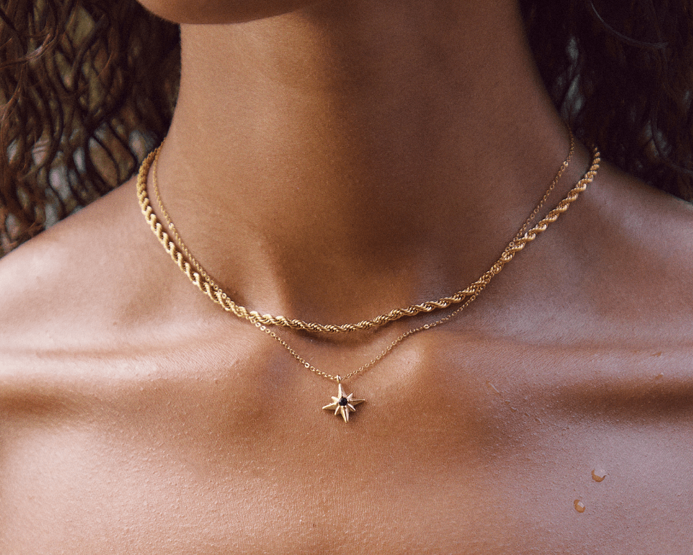 Calla Gold Twisted Chain Necklace