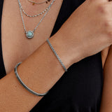 Capri Silver Chain Bracelet