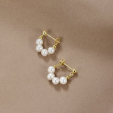 Celine Pearl Hoop Earrings