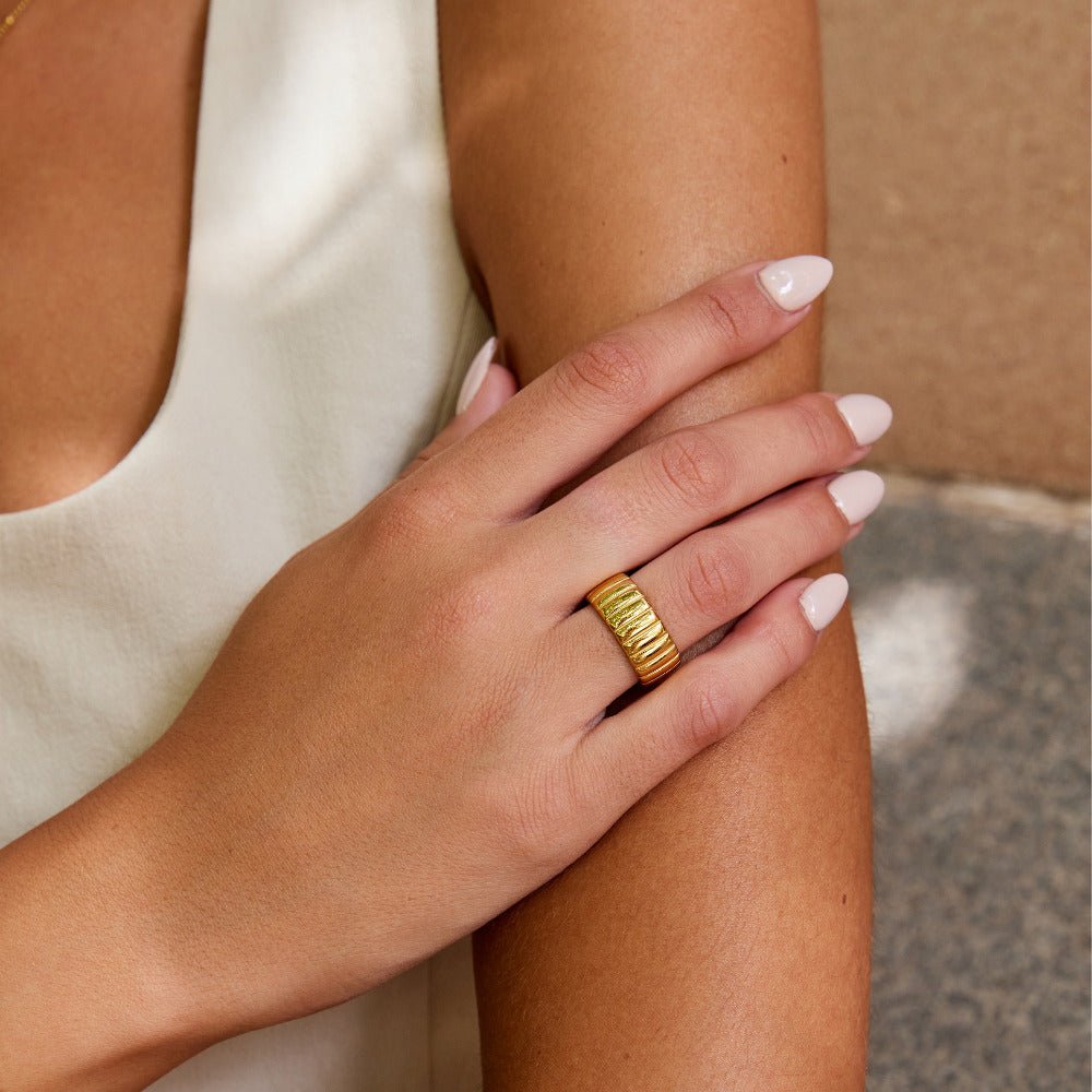 Chunky Calira Gold Ring