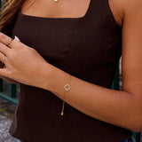 Crystal Clover Leaf Bracelet