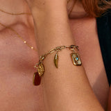 Crystal Feather Charm