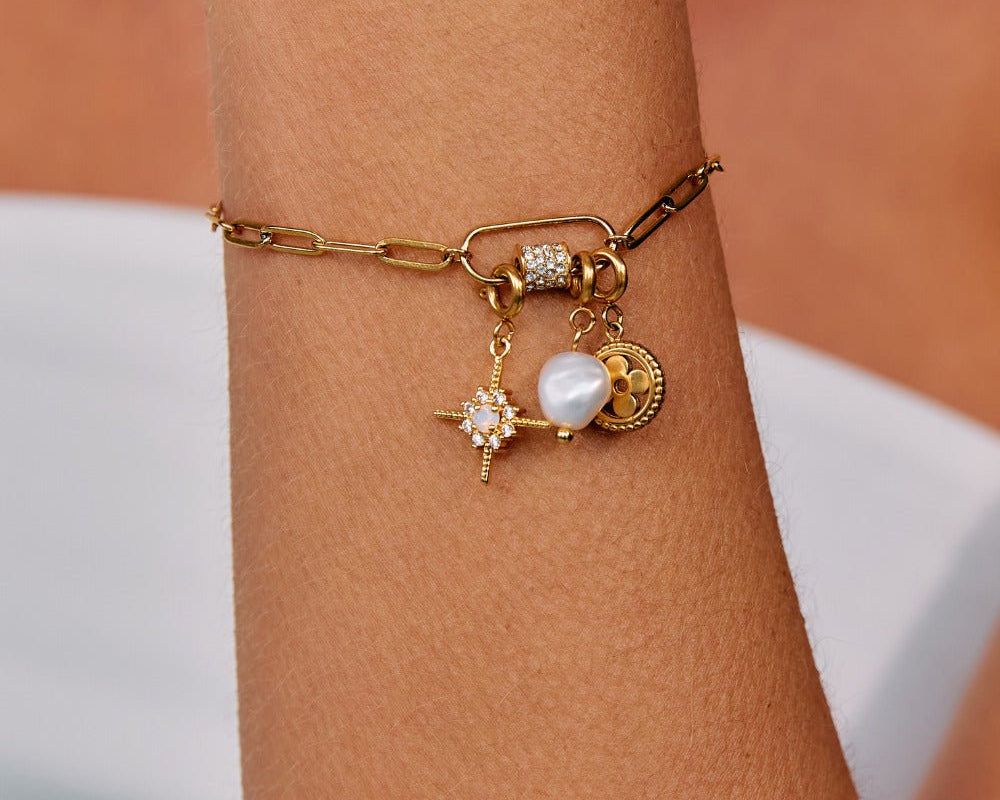 Crystal North Star Charm