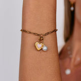 Crystal & Pearl Charm