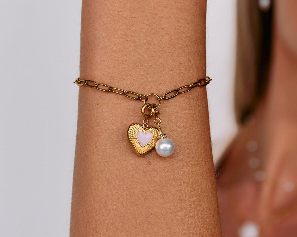 Crystal & Pearl Charm