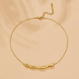 Deana Gold Bamboo Necklace