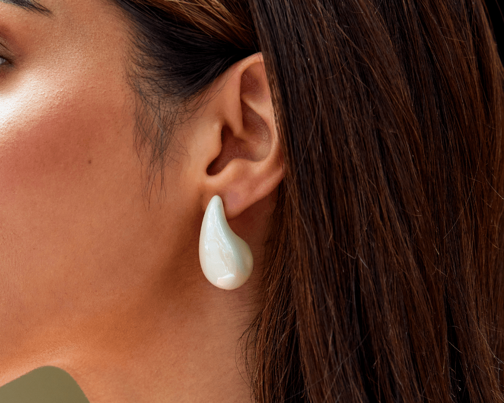 Elena Pearl Teardrop Earrings