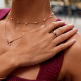 Elena Three-Toned Loop Ring