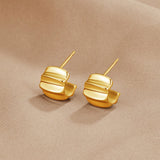 Elsa Mini Wave Hoop Earrings