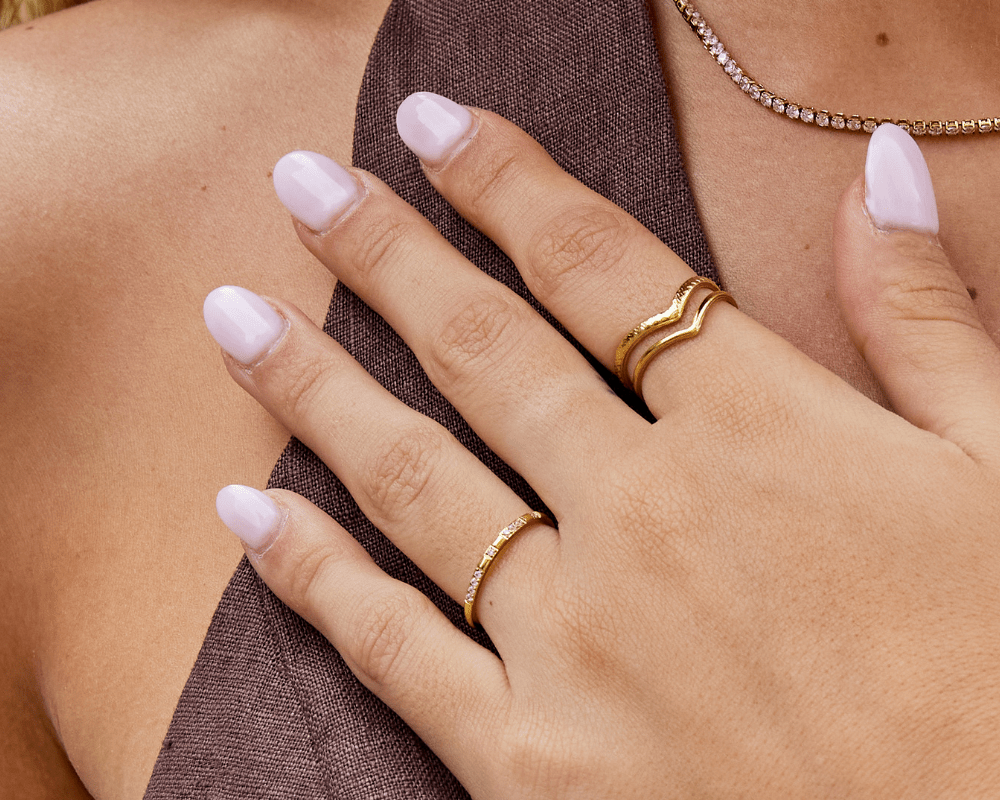 Emery Crystal & Gold Ring