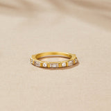 Emily Crystal Baguette Ring