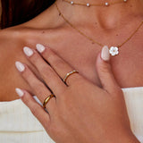 Emily Crystal Baguette Ring