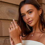 Emily Crystal Baguette Ring