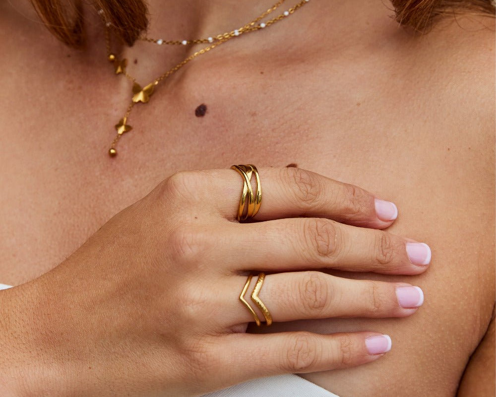 Entwined Maisie Gold Ring