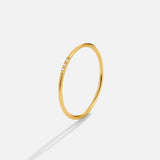 Eula Gold & Crystal Band Ring