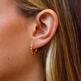 Evan Bead Hoop Earrings