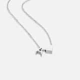 Forever Love & Letter Silver Necklace
