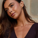 Gigi Crystal 18K Gold Necklace