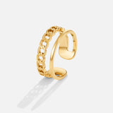 Gold Chain Layered Ring